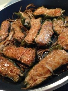 鶏挽肉豆腐紫蘇でヘルシーピーマン肉詰め-レシピのメイン写真