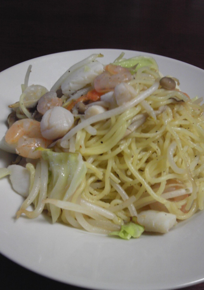 簡単すぎる海鮮と野菜の塩焼きそば-レシピのメイン写真