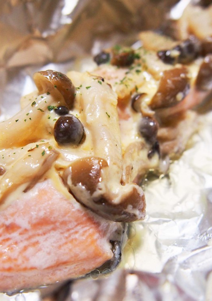 ◆簡単旨いきのこマヨ！ 鮭のホイル焼き◆-レシピのメイン写真