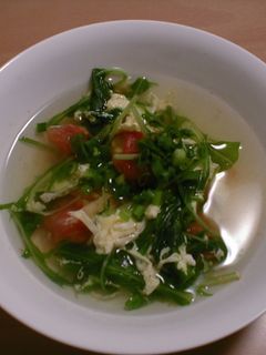 トマトと水菜のさっぱりスープ-レシピのメイン写真