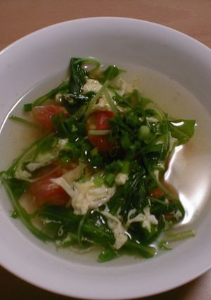 トマトと水菜のさっぱりスープ-レシピのメイン写真