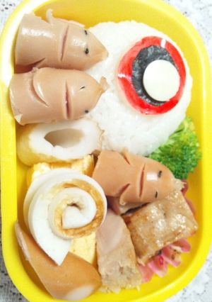 キャラ弁☆ ゲゲゲの鬼太郎☆目玉のおやじ-レシピのメイン写真