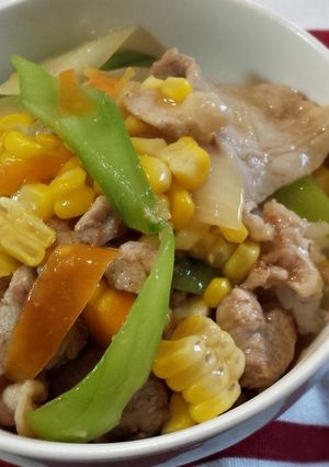 夏野菜の中華丼-レシピのメイン写真