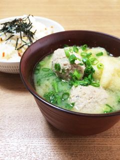 鰯とレンコンのつみれ味噌汁-レシピのメイン写真