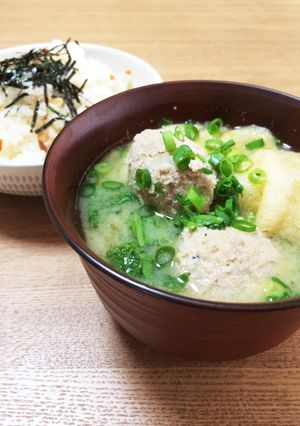 鰯とレンコンのつみれ味噌汁-レシピのメイン写真