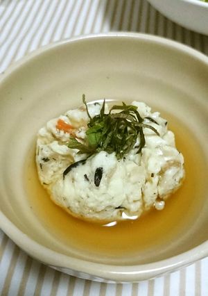 ☆余ったひじき煮で！あんかけ茶巾豆腐☆-レシピのメイン写真