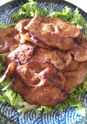 甜麺醤＋豆板醤の【豚肉の生姜焼き♪】-レシピのメイン写真