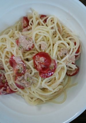 簡単プチトマトとツナの冷製パスタ-レシピのメイン写真