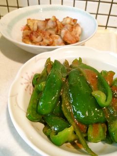2品簡単おかず☆塩もも鶏&味噌ピーマン-レシピのメイン写真