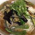 茄子とピーマンの冷やしぶっかけそうめん