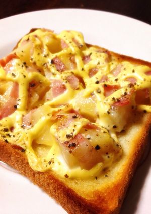 朝食に☆人気ポテトベーコンのマヨトースト-レシピのメイン写真