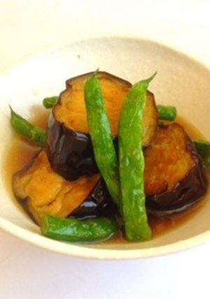 茄子とインゲンの揚げ浸し-レシピのメイン写真