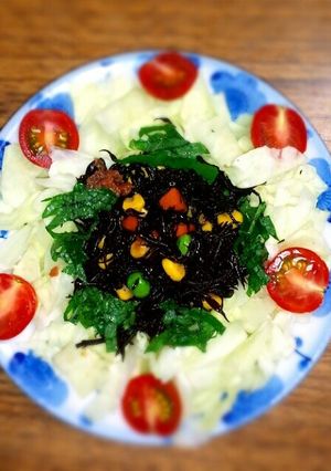 鉄分たっぷり梅ポン酢ヒジキサラダ-レシピのメイン写真