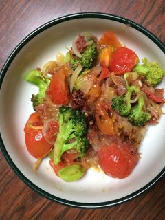コンビーフとトマトの炒め物-レシピのメイン写真