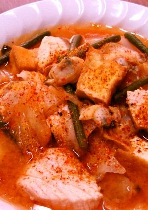 鰤と厚揚げde味噌キムチスープorお鍋♪-レシピのメイン写真