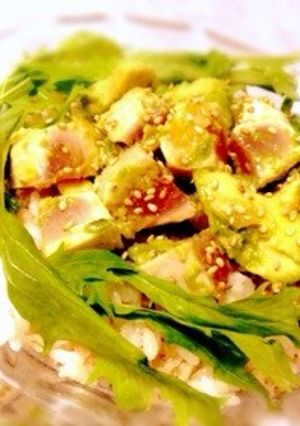 さっぱりマグロとアボカドの塩レモン丼-レシピのメイン写真