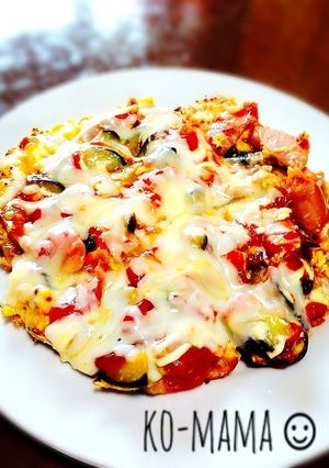 簡単☆夏野菜のピザ風オムレツ-レシピのメイン写真