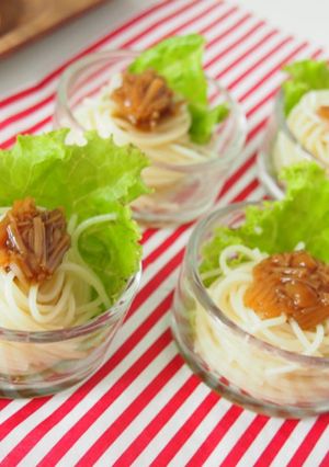 partyや前菜に使える♡なめ茸パスタ-レシピのメイン写真