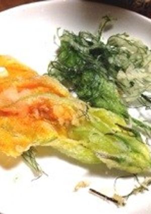 ズッキーニの花の天ぷら-レシピのメイン写真