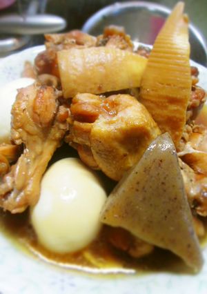 手羽元、蒟蒻、筍のさっぱり煮-レシピのメイン写真