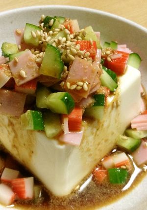 スプーンでがっつり食べてほしい冷奴-レシピのメイン写真