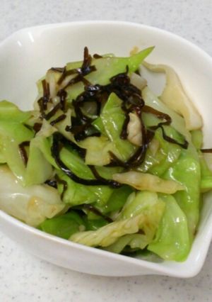 キャベツのゴマ塩昆布和え-レシピのメイン写真