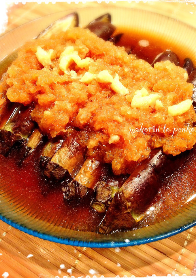 作り置き＊焼き茄子のおろし乗っけ盛り-レシピのメイン写真