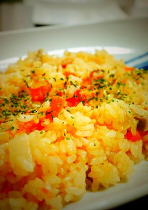 夏野菜トマトの炊き込みご飯♪トマトライス-レシピのメイン写真