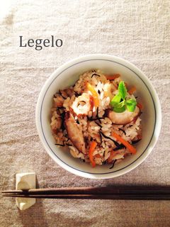 中華スープで☆ひじきの炊き込みごはん-レシピのメイン写真