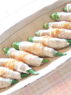 レンジでチン♪オクラの豚巻き^^-レシピのメイン写真