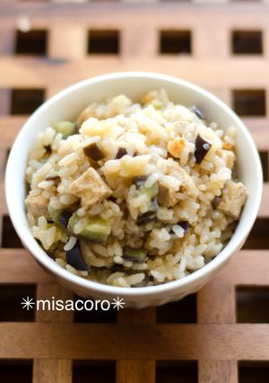 mとろける茄子の炊き込みごはん-レシピのメイン写真