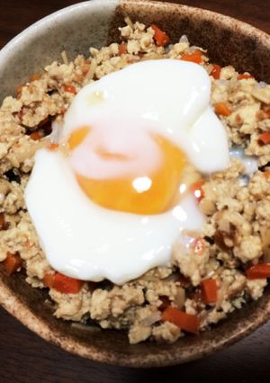 豆腐がメインのヘルシー鶏そぼろ丼☆-レシピのメイン写真