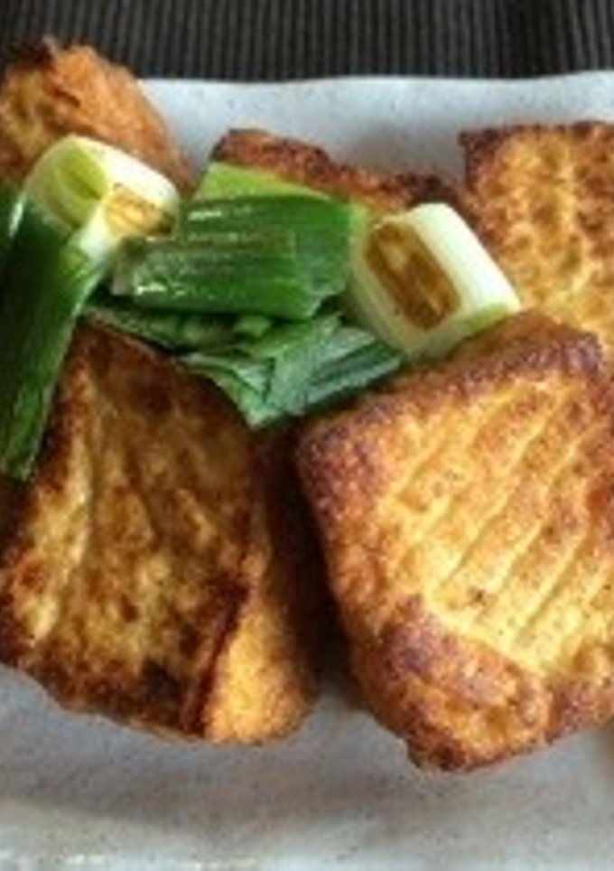 厚揚げと白ネギ炒め-レシピのメイン写真