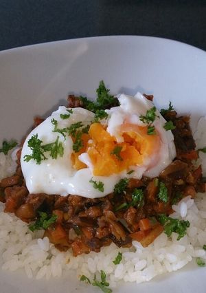時短!温玉のせドライカレー-レシピのメイン写真