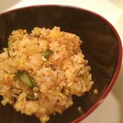 รูปของ たまらない♡アスパラのオイスター炒飯☆