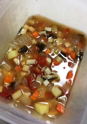 野菜の冷製コンソメスープ´ω`)ﾉ-レシピのメイン写真