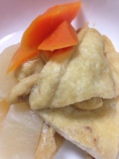 油揚げと人参と大根の煮物-レシピのメイン写真