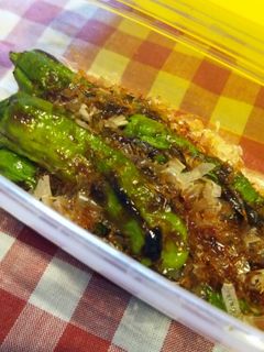 ししとう!焼き醤油浸し♪-レシピのメイン写真