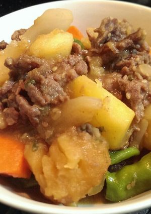 めちゃ旨～！コストコのプルコギで肉じゃが-レシピのメイン写真