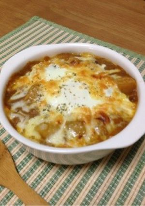 残ったカレーで焼きカレー(^-^)-レシピのメイン写真
