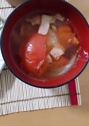 子供でも飲めるトマトのスープ♪-レシピのメイン写真