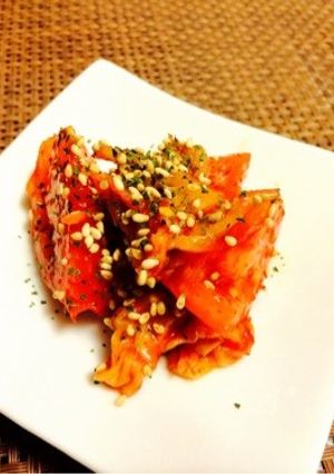 【5分】冷やしトマト☆キムチごま油和え-レシピのメイン写真