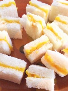 離乳食中期〜かぼちゃとりんごサンド☆-レシピのメイン写真