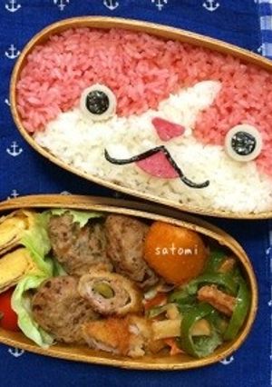 ジバニャン キャラ弁☆ by妖怪ウォッチ-レシピのメイン写真