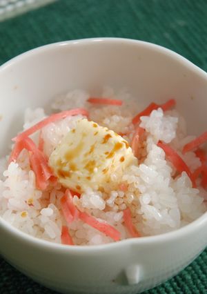 バターご飯☆紅ショウガ混ぜ-レシピのメイン写真