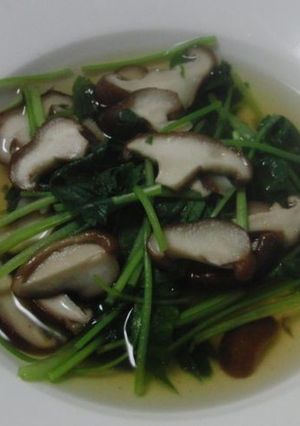 椎茸とみつ葉の洋風スープ-レシピのメイン写真