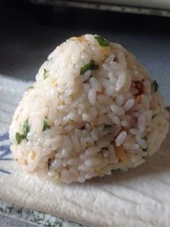 夏にぴったり!!梅肉と搾菜のおにぎり♡-レシピのメイン写真