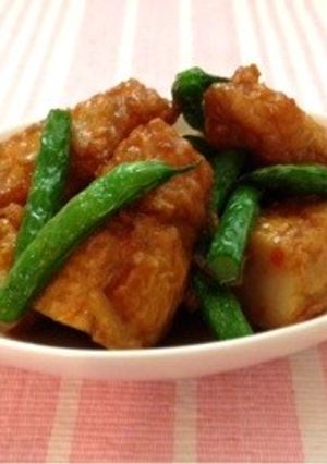 インゲンと棒天の煮物-レシピのメイン写真