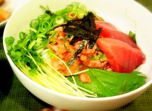 マグロネギトロ丼　甘めのお醤油タレで！-レシピのメイン写真