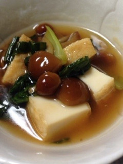 厚揚げのなめこあんかけ-レシピのメイン写真